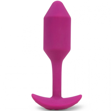 B-Vibe Vibrating Snug Plug 2, розовая - фото, отзывы