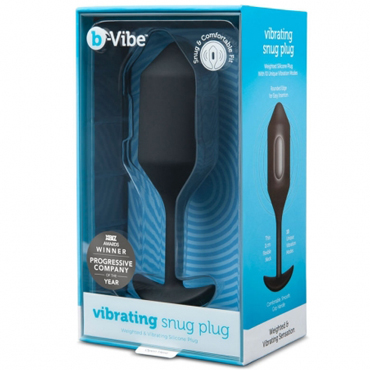 B-Vibe Vibrating Snug Plug 4, черная - фото 7