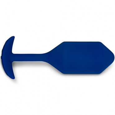 Новинка раздела Секс игрушки - B-Vibe Vibrating Snug Plug 4, синяя