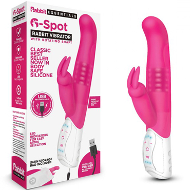 Rabbit Essentials G-Spot Rabbit Vibrator, розовый