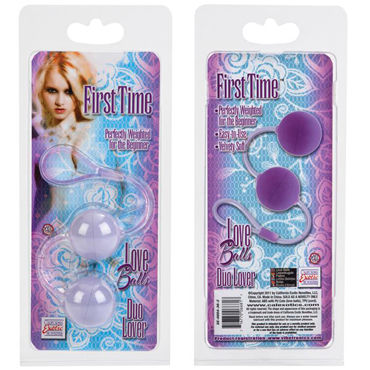 California Exotic First Time Love Balls, фиолетовый - Вагинальные шарики - купить в секс шопе