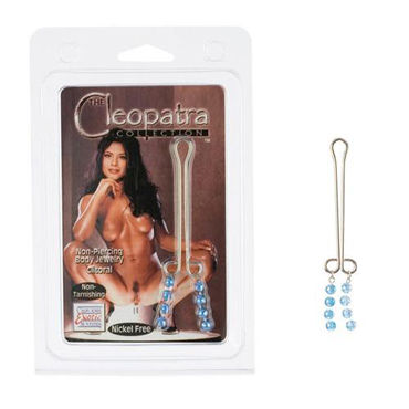California Exotic Cleopatra Beads, синий, Зажимы для половых губ