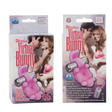 California Exotic Wireless Virtual Bunny, розовый - Эрекционное кольцо с вибрацией - купить в секс шопе