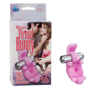 California Exotic Wireless Virtual Bunny, розовый, Эрекционное кольцо с вибрацией
