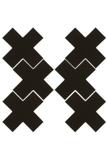 Doc Johnson Black Rose Naughty Nipples - Пэстисы Х-образной формы - купить в секс шопе