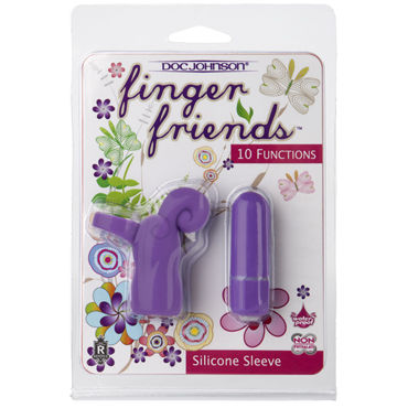 Doc Johnson Finger Friends Curly Cue, фиолетовая — фото 3