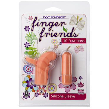 Doc Johnson Finger Friends Roly Ripples, оранжевая — фото 3
