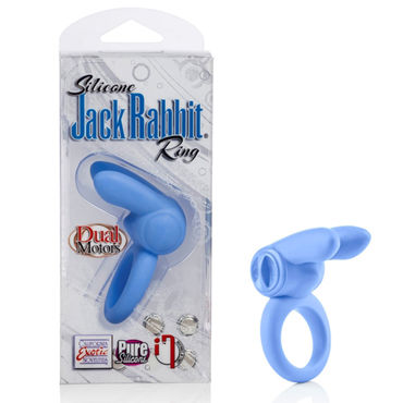 California Exotic Silicone Jack Rabbit Ring, голубое — фото 1