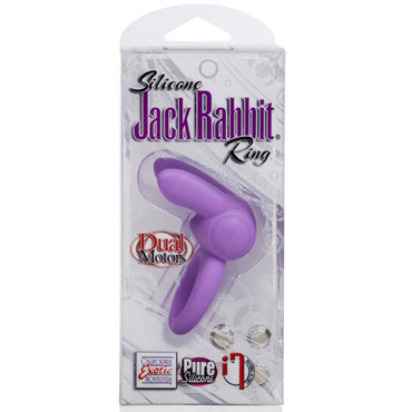 California Exotic Silicone Jack Rabbit Ring, фиолетовое — фото 3