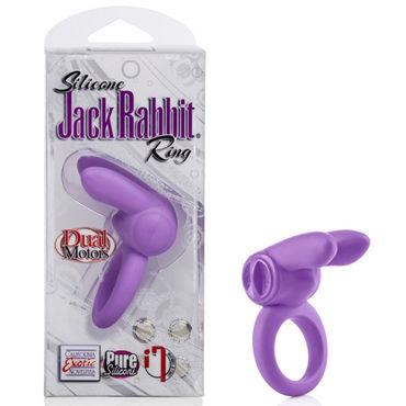 California Exotic Silicone Jack Rabbit Ring, фиолетовое — фото 1