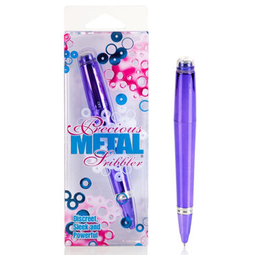 California Exotic Precious Metal Scribbler, фиолетовый, Вибратор-ручка