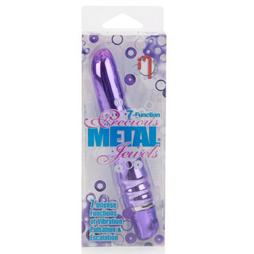 California Exotic Precious Metal Jewels, фиолетовый - Вибратор с металлическим покрытием - купить в секс шопе