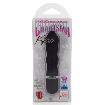 California Exotic Charisma Kiss, черный - Минивибратор рельефной формы - купить в секс шопе