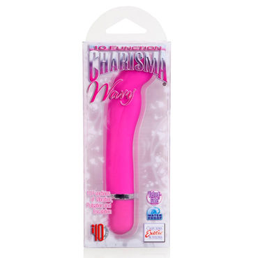 California Exotic Charisma Wavy, розовый - Минивибратор для стимуляции точки G - купить в секс шопе