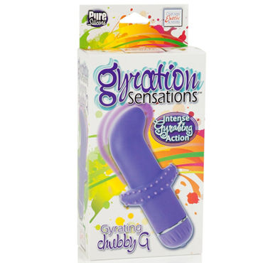 California Exotic Gyration Sensations Gyrating Chubby G, фиолетовый - Вибратор для стимуляции точки G - купить в секс шопе