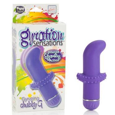 California Exotic Gyration Sensations Gyrating Chubby G, фиолетовый, Вибратор для стимуляции точки G