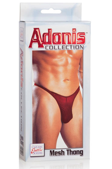 California Exotic Adonis Mesh Thongs, красные — фото 1