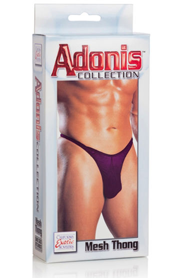 California Exotic Adonis Mesh Thongs, фиолетовые — фото 1