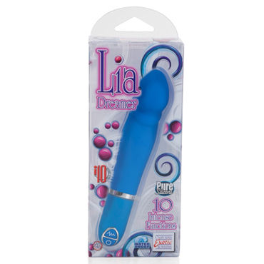 California Exotic Lia Dreamers, синий - Минивибратор с рельефной головкой - купить в секс шопе