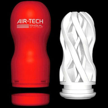 Tenga Air-Tech Strong - Мастурбатор с ребристым рельефом, создающий ощущение глубокого минета - купить в секс шопе