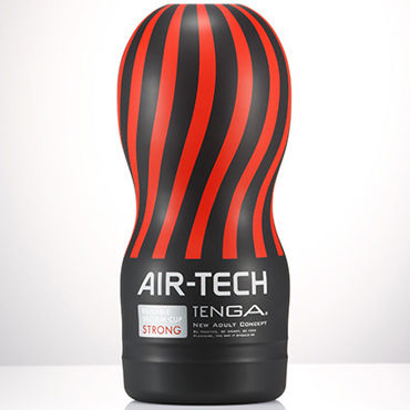 Tenga Air-Tech Strong, Мастурбатор с ребристым рельефом, создающий ощущение глубокого минета