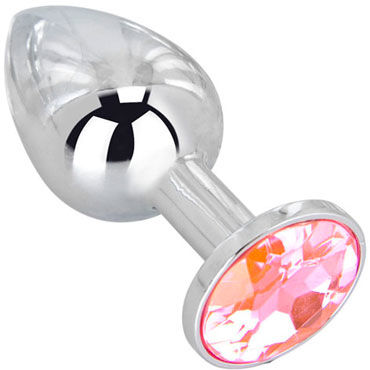 Erotic Fantasy Pink Bubble Gum, Мини-плаг из стали с кристаллом