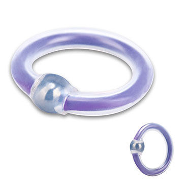 Erotic Fantasy кольцо, фиолетовое, С металлическим шариком