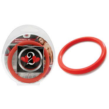 Lucom кольцо, красное, Нитриловое эрекционное, 5 см