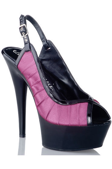 Electric Lingerie Magnolia, Черно-розовые туфли с нежными складками