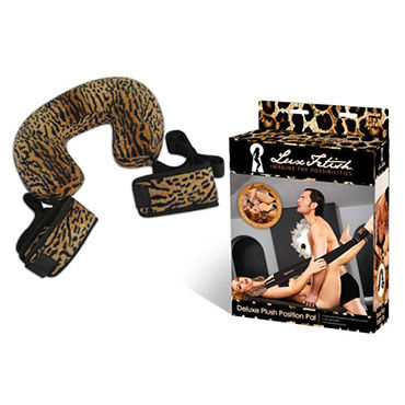 Lux Fetish поддержка, леопардовая - Мягкая подушечка и манжеты для ног - купить в секс шопе