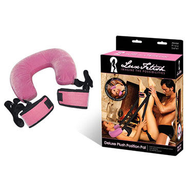 Lux Fetish поддержка, розовая - Мягкая подушечка и манжеты для ног - купить в секс шопе