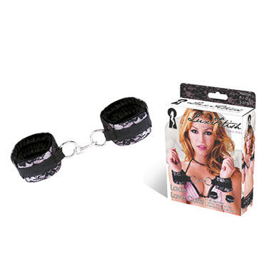 Lux Fetish наручники - Кружевные на металлическом карабине - купить в секс шопе