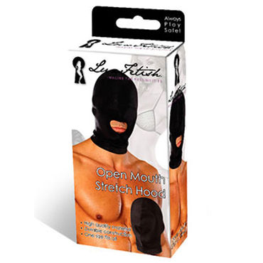 Lux Fetish маска - Эластичная, с прорезью для рта - купить в секс шопе