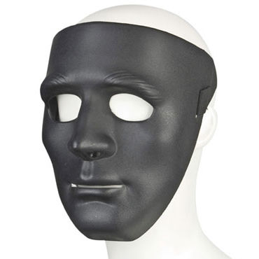 Lux Fetish Incognito, Черная маска из пластика