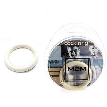 Lucom кольцо, белое - Из эластомера, 3,5 см - купить в секс шопе