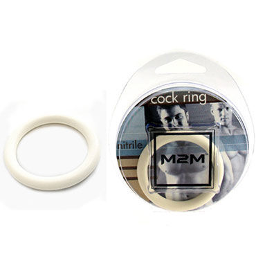 Lucom кольцо, белое - Из эластомера, 4 см - купить в секс шопе