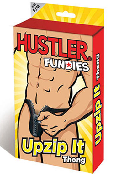 Hustler Fundies - Трусики-танга с молнией - купить в секс шопе