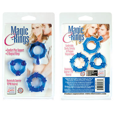 California Exotic Magic C-rings, синий — фото 3