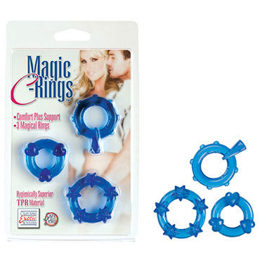 California Exotic Magic C-rings, синий — фото 1
