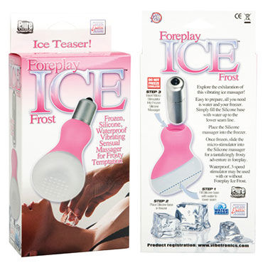 California Exotic Ice Frost - Вибратор с насадкой для охлаждения - купить в секс шопе