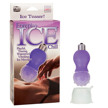 California Exotic Foreplay Ice Chill Massagers, фиолетовый, Вибратор с насадкой для охлаждения