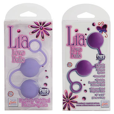 California Exotic Lia Love Balls, фиолетовые - Вагинальные шарики - купить в секс шопе