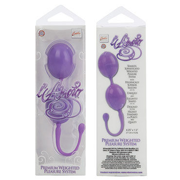 California Exotic Lamore, фиолетовый - Каплевидные вагинальные шарики - купить в секс шопе