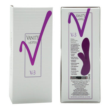 Vanity by Jopen Vr3 - Стильный двухсторонний массажер - купить в секс шопе