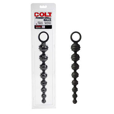 California Exotic Colt Power Drill Balls, Рельефная цепочка из  силикона