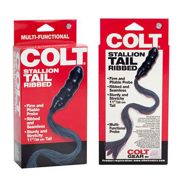 California Exotic Colt Stallion Tail - Упругий фаллос с хвостиком - купить в секс шопе