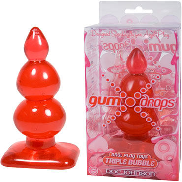 Doc Johnson Gum Drops Triple Bubble, красная — фото 1