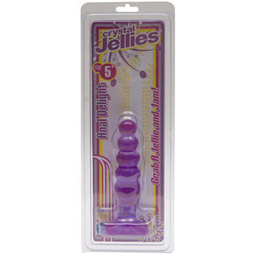 Doc Johnson Crystal Jellies Anal Delight, фиолетовый — фото 3