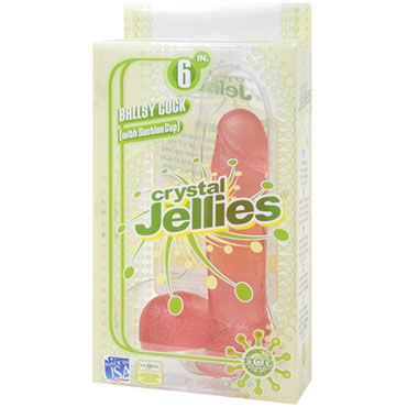 Doc Johnson Crystal Jellies Ballsy Cock 18 см — фото 3
