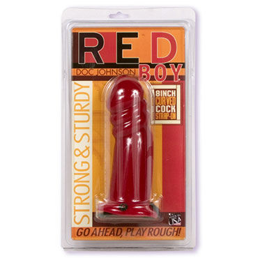 Doc Johnson Red Boy - Полый фаллопротез - купить в секс шопе